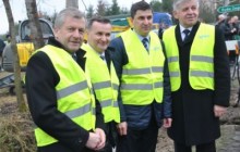 Uroczystość rozpoczęcia prac budowlanych przy realizacji projektu "Sieć Szerokopasmowa Polski Wschodniej - województwo lubelskie"