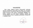 Ogłoszenie dla mieszkańców Woli Dużej i Woli Małej